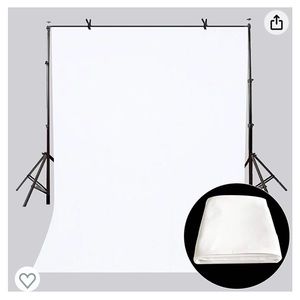 LYLYCTY 5x7ft Backdrop White Screen Key Soft Pure White Studio Background NEW